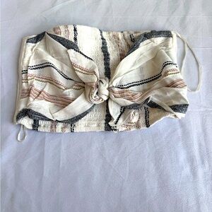 L‎ Space Bandeau Azalea Top Bow Small NEW Boho Cottagecore Beachy Coastal Resort